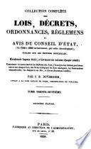 Collection complète des lois, décrets, ordonnances, règlements, avis du Conseil-d'État