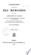 Collection complète des Mémoires relatifs à l'histoire de France