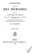 Collection complète des mémoires relatifs à l'historire de France