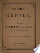 Collection complète des oeuvres de Grétry