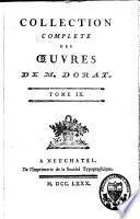 Collection complète des oeuvres de M. Dorat