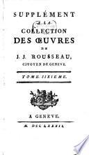 Collection complete des œuvres de J.J. Rousseau