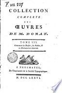 Collection complete des œuvres de M. Dorat. Tome 1.[-6.!