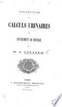 Collection de calculs urinaires et d'instruments de chirurgie