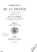 Collection de documents inédits sur l'histoire de France