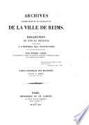 Collection de documents inédits sur l'histoire de France