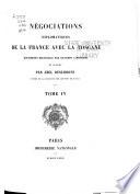 Collection de documents inédits sur l'histoire de France