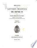 Collection de documents inédits sur l'histoire de France