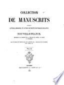 Collection de Manuscrits: 1690-1713