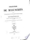 Collection de manuscrits contenant lettres, mémoires, et autres documents historiques relatifs á la Nouvelle-France [ed. by J. Blanchet].