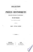 Collection de précis historiques, littéraires, scientifiques