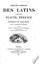 Collection des Auteurs Latins, avec la traduction en français