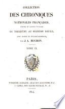 Collection des chroniques nationales franc̜aises