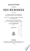 Collection des mémoires relatifs à l'histoire de France