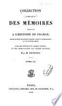 Collection des mémoires relatifs à lh̓istoire de France...