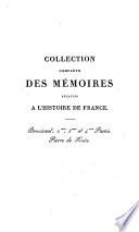 Collection des mémoires relatifs à lh̓istoire de France...