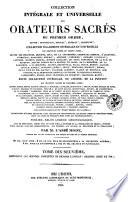 Collection intégrale et universelle des orateurs sacrés du premier et du second ordre ...