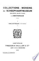 Collections-Mensing au Scheepvaartmuseum (Musée maritime): Bibliothèque (1.-2. ptie.)