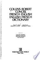 Collins-Robert Concise French-English, English-French Dictionary