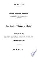 Colloque idéologique international de Conakry sur le thème l'Afrique en marche