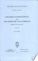 Colloque international sur les textes de Nag Hammadi