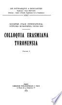 Colloquia Erasmiana Turonensia