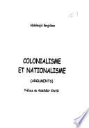 Colonialisme et nationalisme