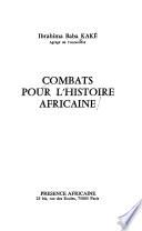 Combats pour l'histoire africaine