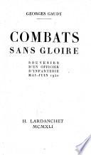 Combats sans gloire