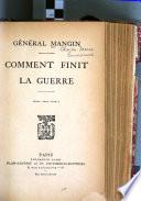 Comment finit la guerre
