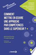Comment mettre en œuvre une approche par compétences dans le supérieur ?