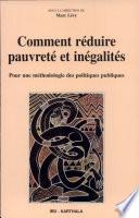 Comment réduire pauvreté et inégalités