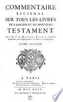 COMMENTAIRE LITTERAL SUR TOUS LES LIVRES DE L'ANCIEN ET DU NOUVEAU TESTAMENT