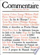 Commentaire N° 112 Hiver 2005-2006