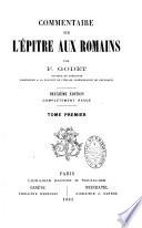 Commentaire sur l'Epître aux Romains