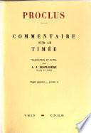 Commentaire sur le Timée [par] Proclus