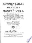 Commentaires sur les memoires de Montecuculi