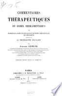 Commentaires thérapeutiques du Codex Médicamentarius