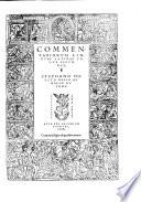 Commentariorum linguae Latinae tomus primus[-secundus]
