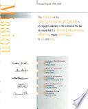 Commission Du Droit Du Canada Rapport Annuel