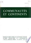 Communautés & Continents