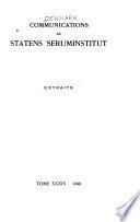Communications de statens seruminstitut