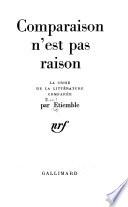 Comparaison n'est pas raison
