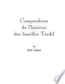 Compendium de l'histoire des familles Tardif