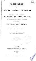 Complément de l'encyclópedie moderne, dictionnaire abrégé des sciences, des lettres, des arts, de l'industrie, de l'agriculture et du commerce