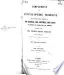 Complément de l'encyclópedie moderne, dictionnaire abrégé des sciences, des lettres, des arts, de l'industrie, de l'agriculture et du commerce
