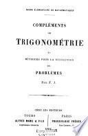 Compléments de trigonométrie et méthodes pour la résolution des problèmes