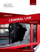 Complete Criminal Law