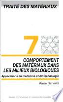 Comportement des matériaux dans les milieux biologiques