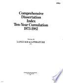 Comprehensive Dissertation Index